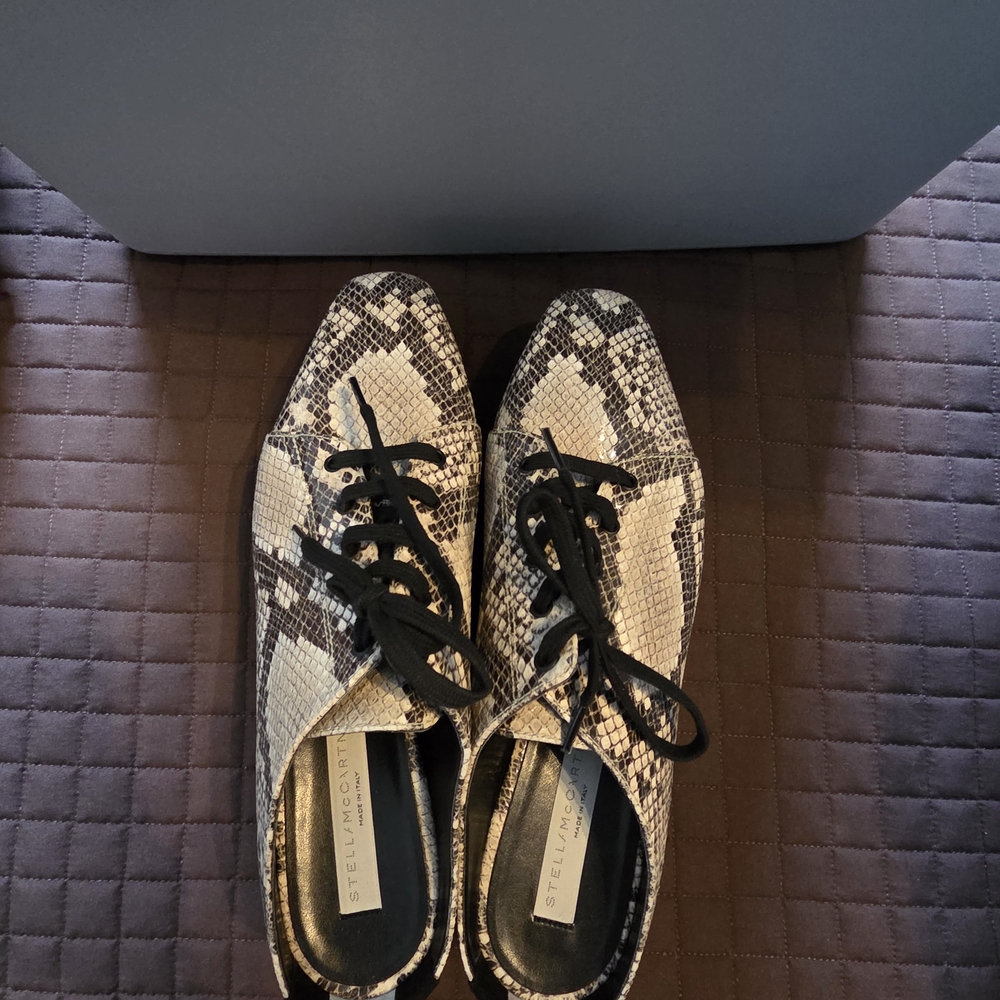 Stella McCartney Snake Print Platform Shoes
